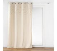Douceur d'Intérieur Suave Interior, Cortina con Ojales (140 x 240 cm) Inca, Algodón y Poliéster con Top Tufté, Natural