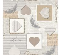 Douceur d'Intérieur Suave Interior - Mantel (1,40 mx20 m) Lovy Natural, PVC Impreso