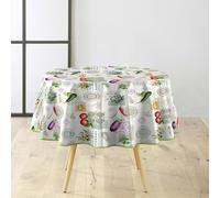 Douceur d'Intérieur Suave Interior, Mantel Redondo (Ø 160 cm) Vegetalia, PVC Impreso