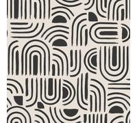 Douceur d'Intérieur Suave Interior Rollo de Lona Encerada (RLX 1,40 mx20 m) Pandorina Negro, PVC Textilia