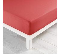 Douceur d'Intérieur Suave Interior, sábana Bajera (160 x 200 cm) Jersy Amapola, 100% Algodón