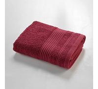 Douceur d'Intérieur Suave Interior, Toalla de baño (50 x 90 cm) Ternura Rubí, Esponja Lisa