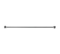 douceur d'Intérieur Suavidad de Interior FLEURELLA Tringle Deco Extensible 10 mm, Gris, 60 < 80 cm
