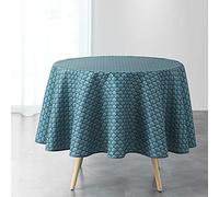 Douceur d'Intérieur Suavidad Interior Mantel Redondo, Artchic Azul, (0) 180 cm
