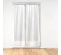 Douceur d'Intérieur Suavidad Interior, Par Recto Passe-Tringle (2 x 70 x 240 cm) Edenia Blanco, Velo Arenado Bordado