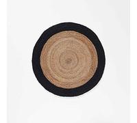 Douceur d'Intérieur suavidad Interior Salem Alfombra Deco Rond, Negro, (0) 90 CM