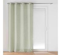 Douceur d'Intérieur Suavidad Interior, Visillo con Ojales (140 x 280 cm) Cloris Salvia, Efecto Lino Tejido