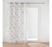 Douceur d'Intérieur Suavidad Interior, Visillo con Ojales (140 x 280 cm) Palmea Natural, Vela arenada Estampada