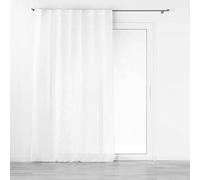 Douceur d'Intérieur Suavidad Interior, Visillo con Trabillas Ocultas (140 x 240 cm) Haltona Blanco, Efecto Lino Tejido