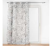 Douceur d'Intérieur Tilda - Visillo con Ojales (140 x 240 cm) Blanco, Velo sablé Estampado