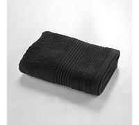 Douceur d'Intérieur, Toalla de baño 50 x 90 cm, Color Negro, 100% algodón, Tendresse