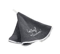 douceur d'Intérieur Toalla Redondo (0) 60 cm Esponja Brodee Cocinero, algodón, Antracita, 60 x 60 cm