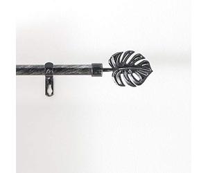Douceur d'Intérieur Tropi Barra, Metal, Negro Mate/Plateado, 120 < 210 CM