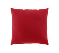Douceur d'Intérieur Twily - Cojín, con Funda extraíble, 45 x 45 cm, Rojo, algodón y poliéster Reciclado