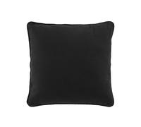 Douceur d'Intérieur twily - Funda de cojín (40 x 40 cm) Negra, algodón y poliéster Reciclado