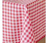 Douceur d'Intérieur Vichy - Mantel Rectangular (150 x 200 cm) Rojo, poliéster, Hilo teñido