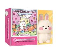 Douceurs d'été Cozy calin: Avec 1 livre de coloriage et 1 une peluche lapin