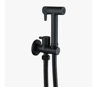Douchette wc,Douche bidet à double mode,Pistolet de Toilette avec Support et 1.2m Tuyau,Set Douchette Bidet,Pulvérisateur de bidet portatif,Pour Hygiène Intime,Nettoyage de salle de bain (Noir)