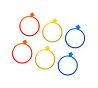 DOUDINGMAO 6 círculos de agilidad con indicadores de dirección, perfectos para entrenamiento deportivo y ejercicios de desarrollo infantil, conos de agilidad flexibles