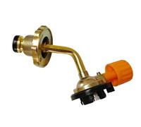 DOUDINGMAO Adaptador de inflador integrado que garantiza flujos y fugas estables para aplicaciones de estufa de campamento, adaptador de inflador a prueba de fugas, adaptador de inflador de