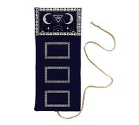 DOUDINGMAO Bolsa de almacenamiento de tarjetas con temática mística, duradera, tela de lino y poliéster, colorida obra de arte, resistente al agua, plegable para adivinación, organizadores de