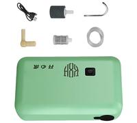DOUDINGMAO Bombas de aire eléctricas para acuario, recargables, con grifo de agua y luz LED para pesca, portátil, alimentadas por pilas, cebos vivos, aireador con grifo de agua y luz LED