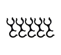 DOUDINGMAO Clip para bastones de senderismo fácil de usar para fijación rápida de 2 postes, peso ligero para almacenamiento de mochilas, conectores dobles para bastones de senderismo