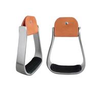 DOUDINGMAO Estribos ligeros de aluminio para caballos con alfombrilla antideslizante para una conducción segura del oeste y estribos occidentales acolchados de aluminio ecuestre