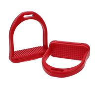 DOUDINGMAO Estribos resistentes a la intemperie equipados con almohadillas de goma antideslizantes para un montaje seguro y durabilidad. Estribos ligeros para equitación