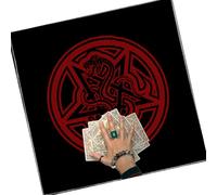 DOUDINGMAO Lujoso mantel de terciopelo para tarots, mantel de tarot, tela de lectura mística para tarots, rejillas de cristal, práctica espiritual