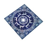 DOUDINGMAO Mantel de tarots con diseño geométrico de adivinaciones, juego de mesa, para lecturas de cartas espirituales, accesorio de baraja de tarots