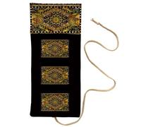 DOUDINGMAO Organizadores de tarots hechos a mano de polilino lavable, patrón artístico atrevido, compactos plegables para oráculos y cartas de juego, durabilidad de tarots, bolsas de cartas