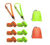 DOUDINGMAO Práctica banda reflectante que ofrece bolsa de almacenamiento, textura de poliéster, adecuada para almacenamiento esencial, deportes, comodidad y banda reflectante