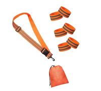 DOUDINGMAO Práctica banda reflectante que ofrece bolsa de almacenamiento, textura de poliéster, adecuada para almacenamiento esencial, deportes, comodidad y banda reflectante