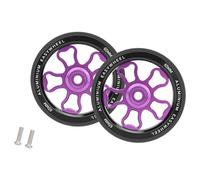 DOUDINGMAO Rueda de aleación de aluminio con rodamiento sellado para bicicleta plegable con superficies de goma antideslizante, pieza de repuesto