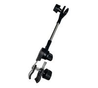 DOUDINGMAO Soporte para paraguas con abrazadera de resorte para sillas de pesca, soporte de sombra ajustable con brazo flexible y cuerpo de soporte negro para asiento al aire libre, silla, abrazadera