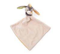 Doudou 22x22cm Beige-Amarillo con Peluche Burro 12cm - Tela de Felpa increíblemente Suave para abrazar a los bebés, los más pequeños, Las niñas y los niños - Un reconfortante Protector para los bebés