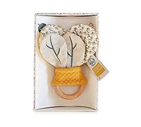 Doudou 3700335238457 - Ropa y accesorios de bebe, unisex, POLLEN LA ABEJA BIO - Sonajero madera ruido de papel - 16cm