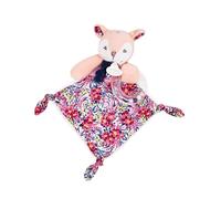 Doudou et Compagnie - BOH'Aime Faon Doudou Sonajero con Anillo - Peluche Ultra Suave - Estimula el Despertar del bebé - Diseño de Flores - Desde el Nacimiento - Lavable a máquina - Regalo de
