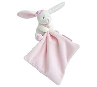 Doudou et Compagnie Boîte Fleur DC3337 - Peluche de Conejo con Manta, Rosa