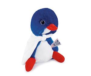Doudou et Compagnie Cocorico Equipe de France Paris 2024 - Licencia Oficial de los Juegos Olímpicos - Peluche Azul con Capa Blanca - Vaya Les Bleus - para bebé Desde el Nacimiento - 20 cm - JO2456