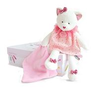 Doudou et Compagnie DC3546 ATTRAP-REVE - Marioneta CAT con manta, color rosa