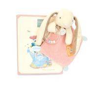 Doudou et Compagnie DC4206 - Conejo de peluche rosa - para niños desde el nacimiento - 21 cm - Incluye caja de regalo para regalar - Idea de regalo para niñas y niños