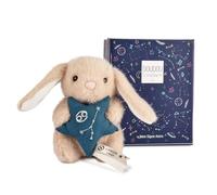 Doudou et Compagnie DC4654 - Peluche de Conejo (12 cm), diseño de Conejo de Peluche para bebé, colección Astro con Signo astrológico Bordado y Estrella Moldeada