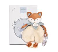 Doudou et Compagnie DC4693 - Peluche de bebé con caseta integrada - Despertador Sensorial suave - Idea de regalo para nacimientos mixtos de terracota - Lavable a máquina a 30°