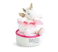 Doudou et Compagnie - Doudou DC3316 - Caja de música para niña - Lucie La Unicornio - 17 cm - Rosa