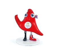 Doudou et Compagnie - Figura de Mascota Phyrge Paralímpica - Licencia Oficial de los Juegos Olímpicos y Paralímpicos de París 2024 - 16 cm - Rojo - JO2508