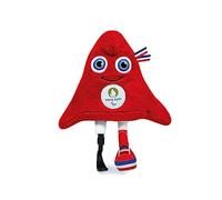 Doudou et Compagnie JOP Paris 2024 - Peluche de Phryge Paralímpico (25 cm), diseño de Gorro frigio, 25 cm, Color Rojo