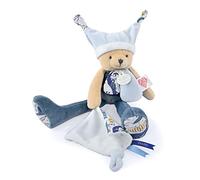Doudou et Compagnie - Les Petit Futés - Doudou pantin Oso Azul 3 Historias - Azul - 35 cm - Regalo de Nacimiento - DC4062
