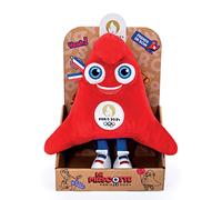 Doudou et Compagnie- Licence JO Paris 2024, Gorro frigio Mascotte OLY, Color Mascota Olympique - Caja de visualización de 25 cm, Phryge Boite Display (JO2497)
